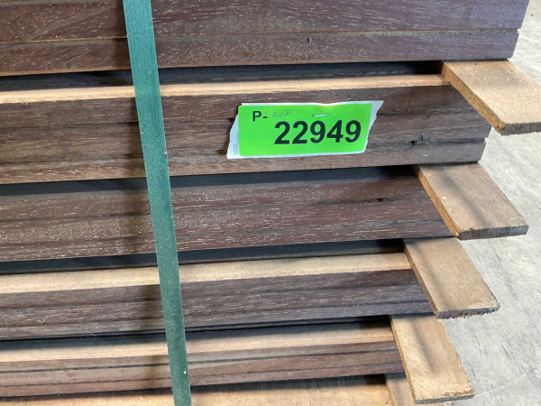 84x Azobé paal geschaafd gepunt 200x6,5x6,5cm – foto 3 – kavel bij XL Auctions