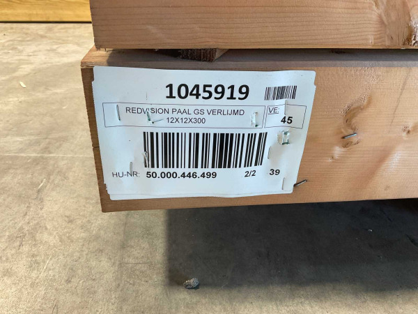 10x Redvision paal geschaafd verlijmd 300x12x12 cm – foto 4 – kavel bij XL Auctions