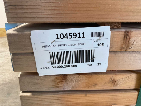 30x Redvision regel 400x14,5x4,5 cm – foto 6 – kavel bij XL Auctions