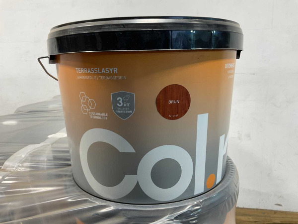 22x Col.r tuinbeits - Bruin - 10 ltr – foto 10 – kavel bij XL Auctions