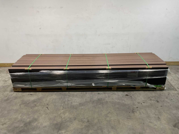 13x Bamdura composiet vlonderplank Walnoot 360x14,6x2,5cm – foto 8 – kavel bij XL Auctions
