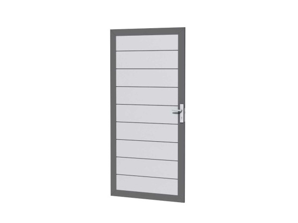 Aluminium tuindeur - lichtgrijs - 183x93 cm – kavel bij XL Auctions