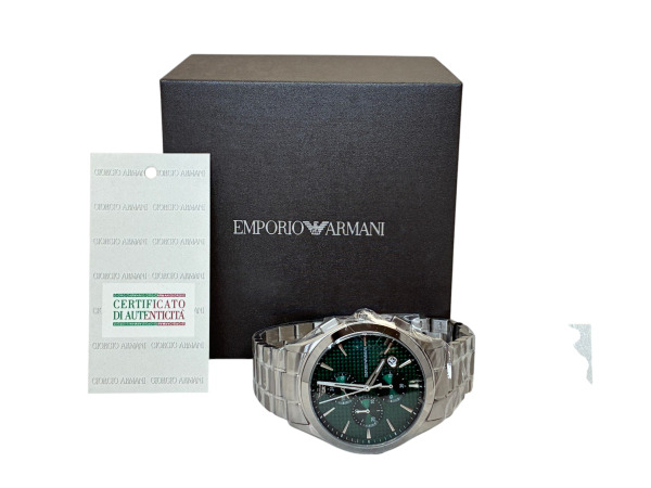 Emporio Armani | Exclusieve Smaragdgroene Chronograaf – foto 5 – kavel bij XL Auctions