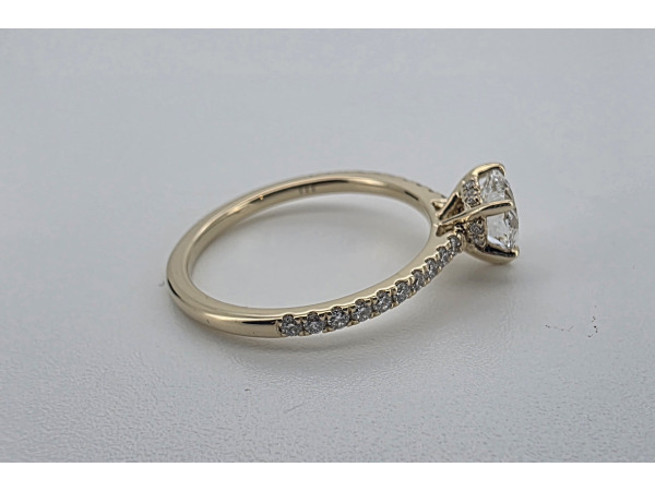 Gouden ring met 1 crt Heart diamant ( IGI ) – foto 4 – kavel bij XL Auctions