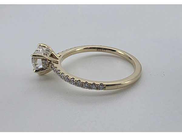 Gouden ring met 1 crt Heart diamant ( IGI ) – foto 5 – kavel bij XL Auctions