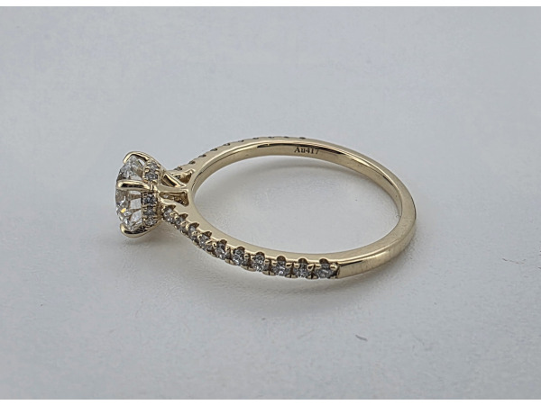 Gouden ring met 1 crt Briljant diamant ( IGI ) – foto 5 – kavel bij XL Auctions