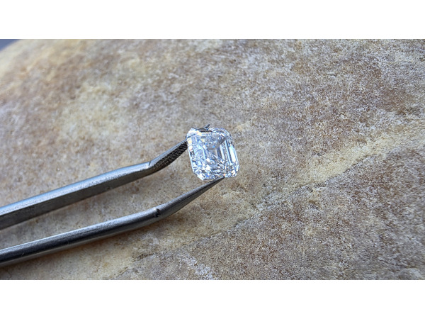 Diamant asscher 1.00 crt ( IGI gecertificeerd ) – foto 7 – kavel bij XL Auctions