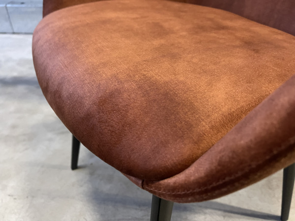Armstoel Kenneth (set van 8) Velvet - Velours - Copper – foto 3 – kavel bij XL Auctions