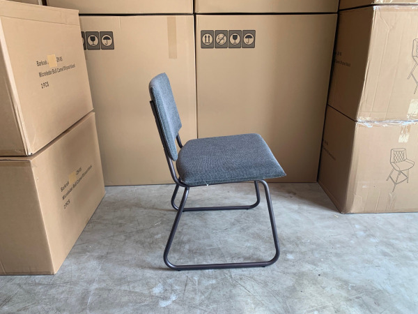 Stoel Jax (set van 6) Stof - Grijs - Grey – foto 2 – kavel bij XL Auctions