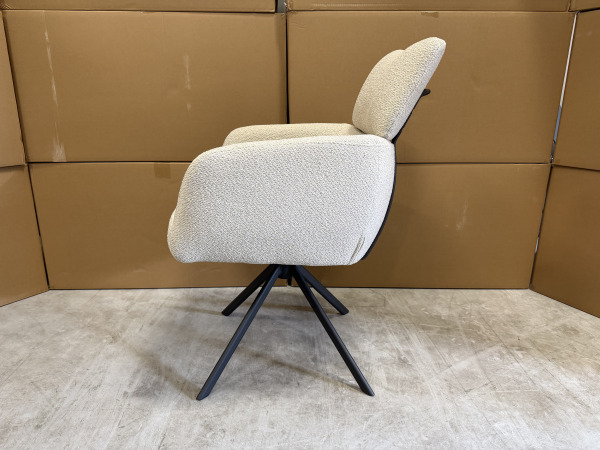 Ovion Armstoel (set van 8) - Stof - Naturel – foto 2 – kavel bij XL Auctions