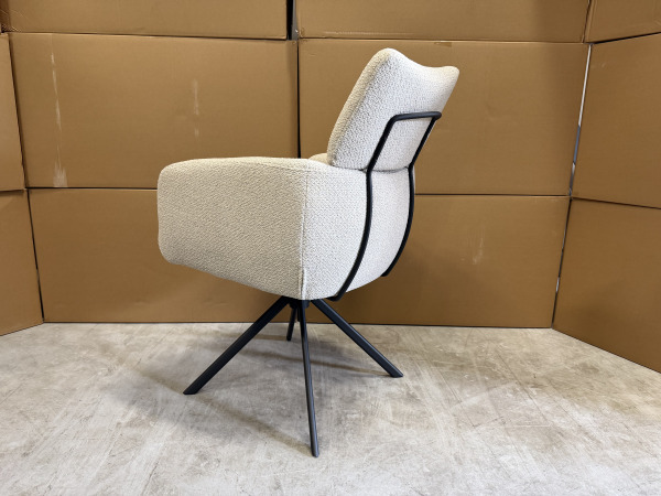 Ovion Armstoel (set van 6) - Stof - Naturel – foto 2 – kavel bij XL Auctions