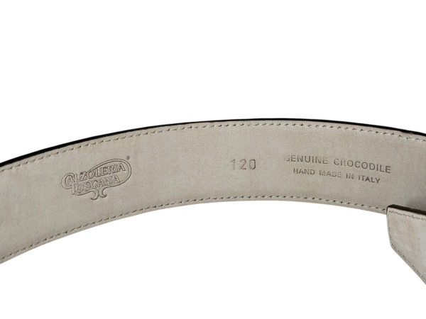 Calzoleria Toscana | Luxe Krokodillenlederen Riem – foto 2 – kavel bij XL Auctions