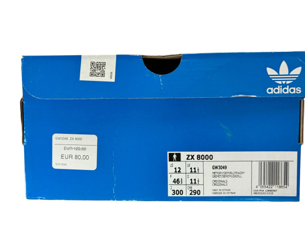 adidas | ZX 8000 Metallic Grey Sneakers – foto 2 – kavel bij XL Auctions