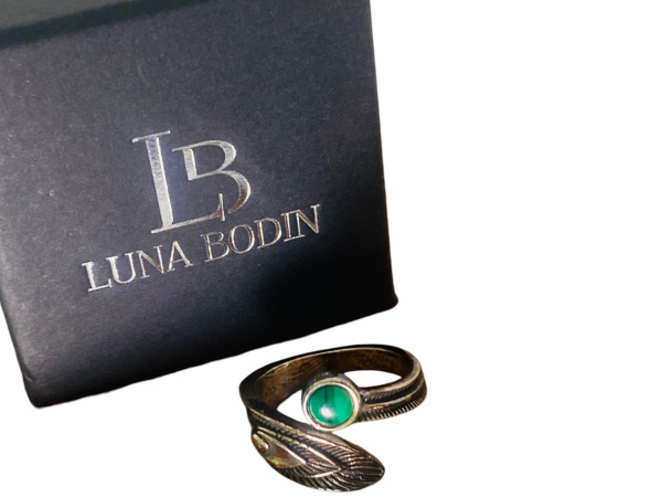 Luna Bodin | Elegante 925 Zilveren Veer Ring – foto 2 – kavel bij XL Auctions