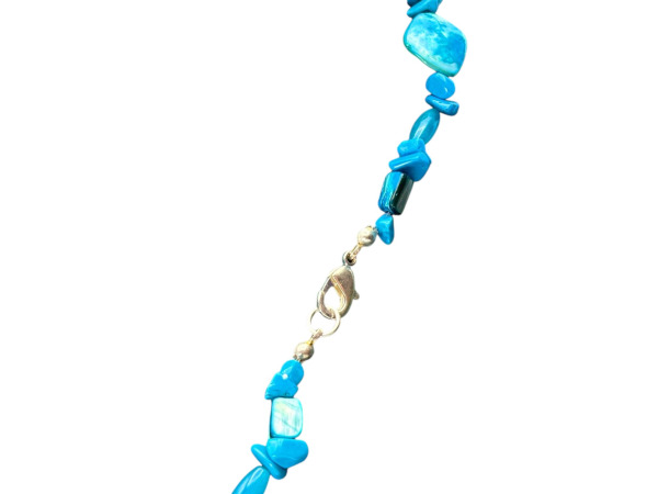Elegant Collier met Turkooiskleurige Stenen – foto 4 – kavel bij XL Auctions