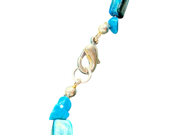 Elegant Collier met Turkooiskleurige Stenen – foto 5 – kavel bij XL Auctions