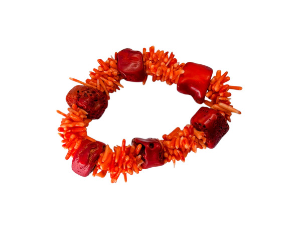 Koralen Armband met Gepolijste Koraalelementen – foto 2 – kavel bij XL Auctions