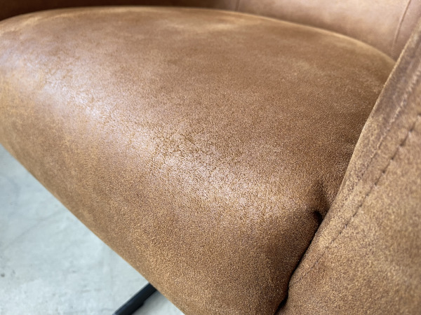 Fauteuil Arsenie -Draaibaar – Microleder - Cognac - Camel – foto 3 – kavel bij XL Auctions