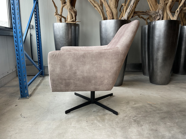 Fauteuil Arsenie (2 stuks) -Draaibaar – Velours – Beige – foto 2 – kavel bij XL Auctions