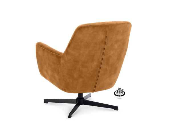 Fauteuils Emma - Draaibaar - Velours - Cognac – foto 4 – kavel bij XL Auctions