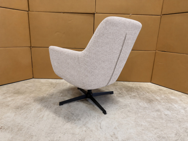 Fauteuil Skape - Draaibaar - Linnenstof - Licht Grijs – foto 3 – kavel bij XL Auctions