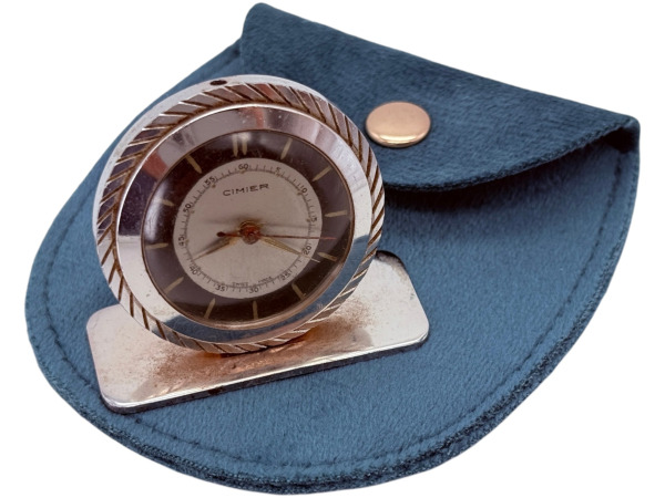Cimier | Zeldzame Vintage Bureauklok met Etui – kavel bij XL Auctions