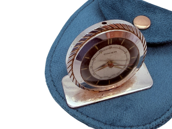 Cimier | Zeldzame Vintage Bureauklok met Etui – foto 3 – kavel bij XL Auctions
