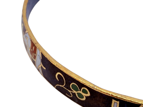 Chique Cloisonné Bangle met Olifanten – foto 2 – kavel bij XL Auctions