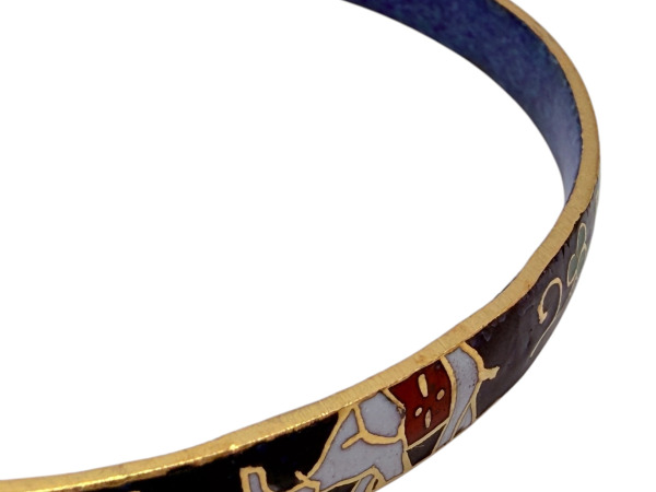 Chique Cloisonné Bangle met Olifanten – foto 3 – kavel bij XL Auctions