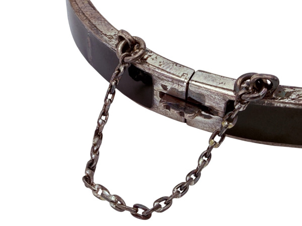 Luxe Zilveren Bangle met Zwarte Onyx – foto 2 – kavel bij XL Auctions