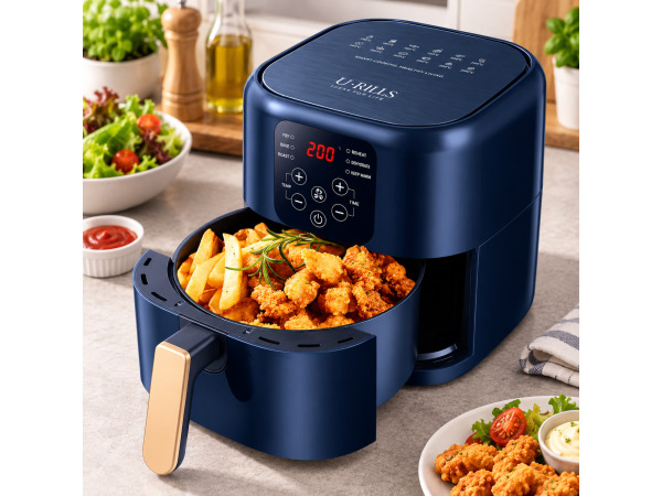 Blauwe Airfryer XL 6,8L – foto 2 – kavel bij XL Auctions