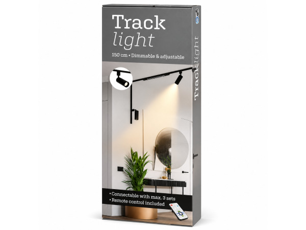 2x 2x Railverlichting Zwart 150 CM 3 Lampen