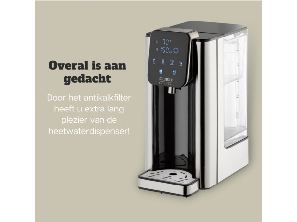 CASO HW660 Turbo Heetwaterdispenser – 2,7L 2600W – foto 3 – kavel bij XL Auctions