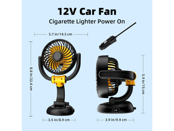 F5501 Auto ventilator - 12v Sigarettenaansteker – foto 2 – kavel bij XL Auctions