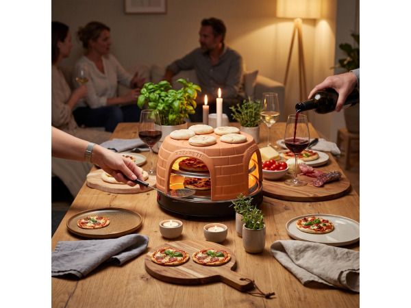 Emerio Pizzarette Origineel - 8 Persoons Pizza Oven (Schade) – foto 2 – kavel bij XL Auctions