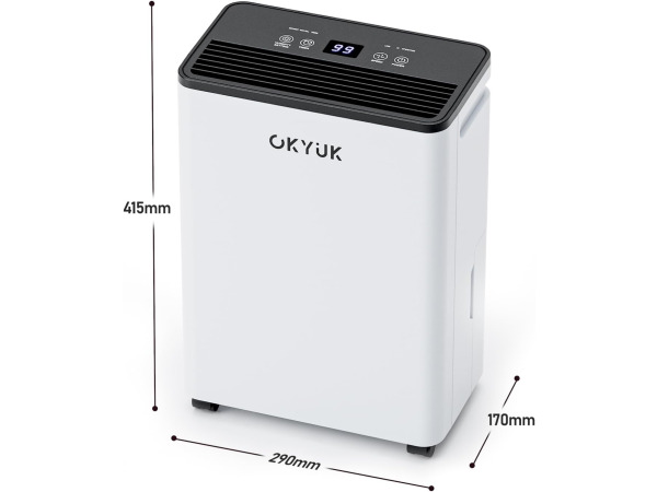 OKYUK Elektrische luchtontvochtiger - 12L - 60 m² – foto 2 – kavel bij XL Auctions