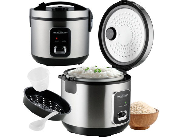 ProfiCook Rijststomer 1,2L - incl. maatbeker & rijstlepel – foto 3 – kavel bij XL Auctions