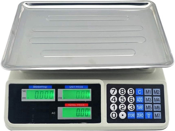 iBello Digitale Weegschaal tot 40kg Prijsweegschaal – foto 3 – kavel bij XL Auctions