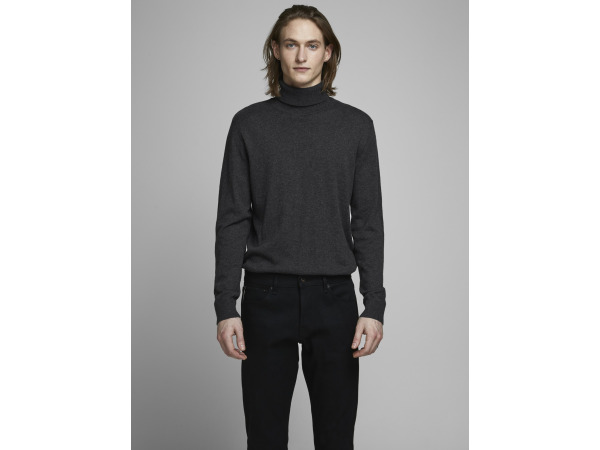 Jack & Jones Emil Knit Roll Neck Dark Grey Melange - XXL – foto 3 – kavel bij XL Auctions