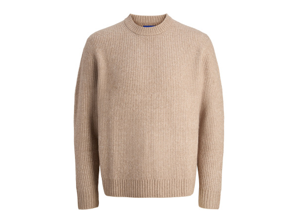 Jack & Jones York Ollie Knit Crew Neck Mocha Meringue - XXL – kavel bij XL Auctions