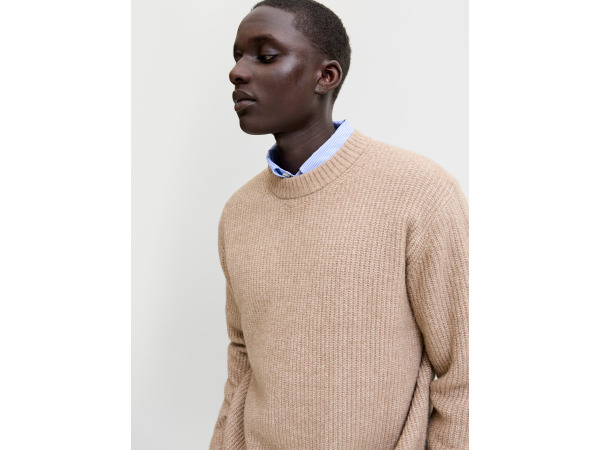 Jack & Jones York Ollie Knit Crew Neck Mocha Meringue - XXL – foto 3 – kavel bij XL Auctions