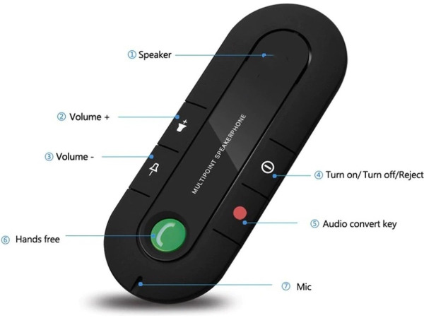 iBello bluetooth 3.0 carkit handsfree – foto 3 – kavel bij XL Auctions