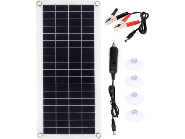 Zonnepaneel Oplader 100W Zonnepaneel Kit Dual 12V Usb – foto 3 – kavel bij XL Auctions