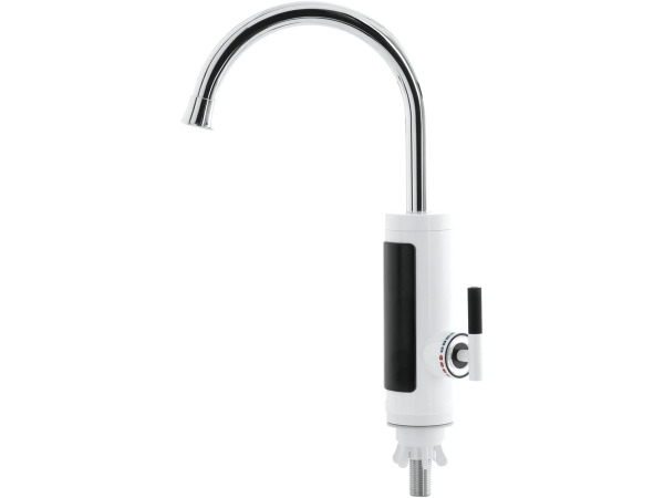 Elektrische warm- en koudwaterkraan Easymaxx C-uitloop WIT