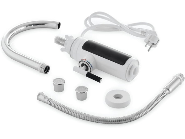 Elektrische warm- en koudwaterkraan Easymaxx C-uitloop WIT – foto 6 – kavel bij XL Auctions
