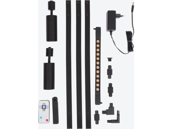 Luxe Railverlichting Zwart - 150 CM met Afstandsbediening – foto 3 – kavel bij XL Auctions
