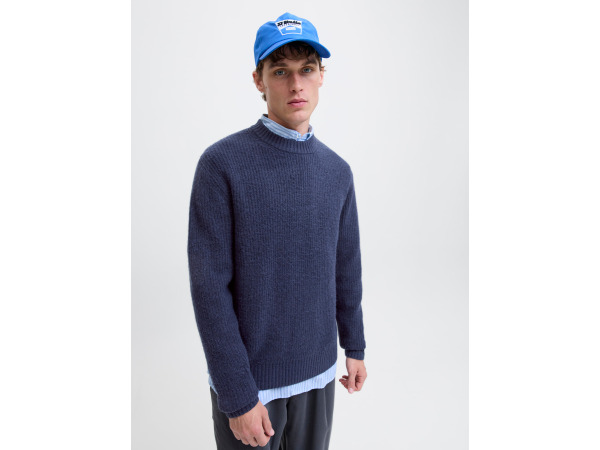Jack & Jones York Ollie Knit Crew Neck Ocean Cavern - M – foto 2 – kavel bij XL Auctions