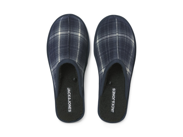 Jack & Jones Dudely Microfiber Pantoffel Checked Navy Blazer - 40 – foto 3 – kavel bij XL Auctions
