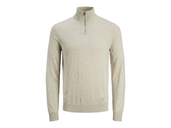 Jack & Jones Emil Knit Half Zip Oatmeal - L – kavel bij XL Auctions