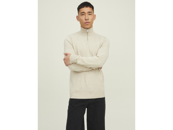 Jack & Jones Emil Knit Half Zip Oatmeal - M – foto 2 – kavel bij XL Auctions